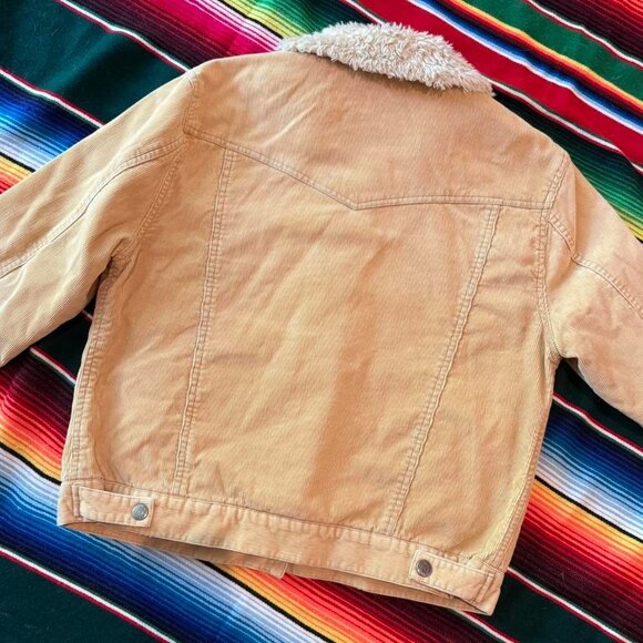 VTG 00s Aéropostale corduroy utility jacket w/ faux shearling accents! SOFT! - Picture 5 of 8